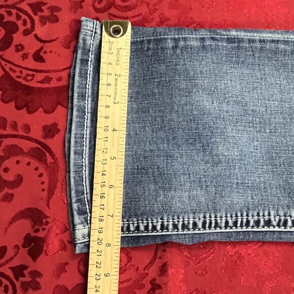 Grace in LA Jeans Womens 30x32 Embroidered Aztec Diamond Rhinstone Bootcut Jeans - Picture 7 of 15